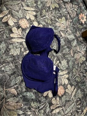 Cacique Deep Royal Purple Lace Underwire Bra